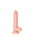 STRAIGHT REALISTIC DILDO BALLS SUCTION CUP - 8""/ 20,5 CM