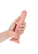 STRAIGHT REALISTIC DILDO BALLS SUCTION CUP - 8""/ 20,5 CM