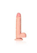 STRAIGHT REALISTIC DILDO BALLS SUCTION CUP - 9""/ 23 CM