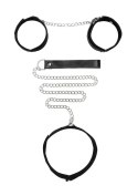 VELCRO COLLAR WITH LEASH AND HAND CUFFS