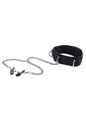 VELCRO COLLAR WITH NIPPLE CLAMPS - WITH ADJUSTABLE STRAPS