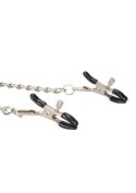 VELCRO COLLAR WITH NIPPLE CLAMPS - WITH ADJUSTABLE STRAPS