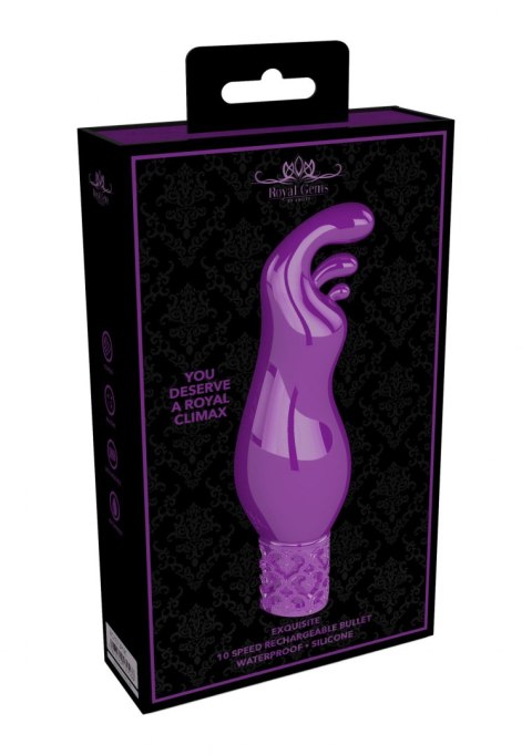EXQUISITE - RECHARGEABLE SILICONE BULLET - PURPLE EXQUISITE - RECHARGEABLE SILICONE BULLET - PURPLE