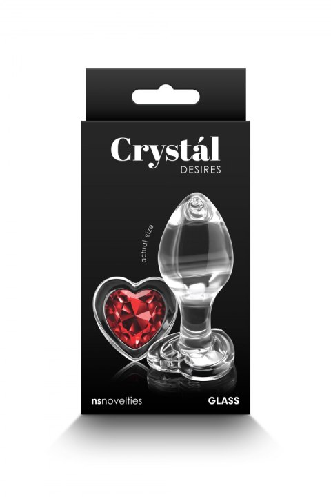 CRYSTAL DESIRES RED HEART MEDIUM CRYSTAL DESIRES RED HEART MEDIUM
