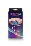 SPECTRA BONDAGE COLLAR & LEASH RAINBOW