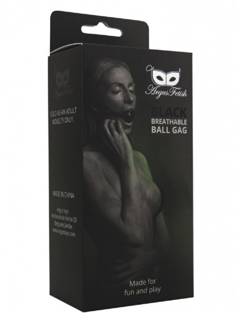 BLACK BREATHABLE BALL GAG BLACK BREATHABLE BALL GAG