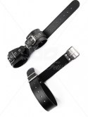 BONDAGE COLLAR AND WRIST CUFFS