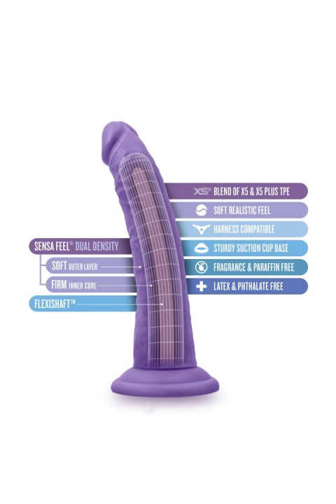 AU NATUREL BOLD JACK 7" DILDO PURPLE AU NATUREL BOLD JACK 7" DILDO PURPLE