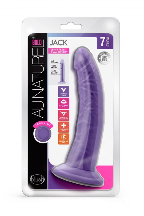 AU NATUREL BOLD JACK 7" DILDO PURPLE AU NATUREL BOLD JACK 7" DILDO PURPLE
