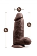 AU NATUREL CHUB 10" DILDO CHOCOLATE