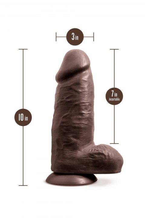 AU NATUREL CHUB 10" DILDO CHOCOLATE AU NATUREL CHUB 10" DILDO CHOCOLATE