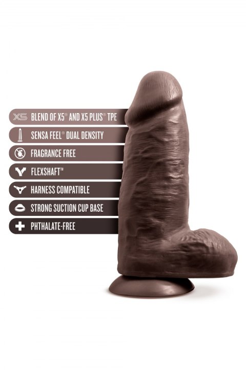 AU NATUREL CHUB 10" DILDO CHOCOLATE AU NATUREL CHUB 10" DILDO CHOCOLATE