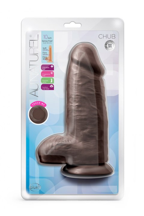 AU NATUREL CHUB 10" DILDO CHOCOLATE AU NATUREL CHUB 10" DILDO CHOCOLATE