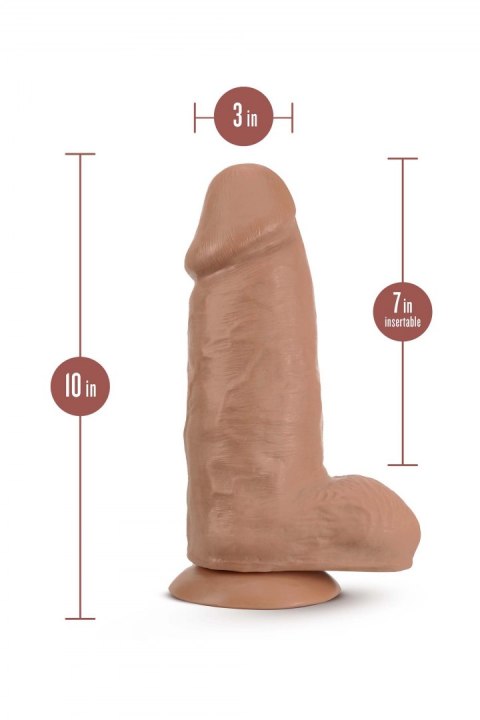 AU NATUREL CHUB 10" DILDO MOCHA AU NATUREL CHUB 10" DILDO MOCHA