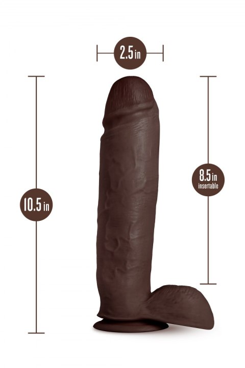 AU NATUREL HUGE 10" DILDO CHOCOLATE AU NATUREL HUGE 10" DILDO CHOCOLATE