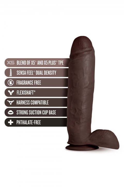 AU NATUREL HUGE 10" DILDO CHOCOLATE AU NATUREL HUGE 10" DILDO CHOCOLATE