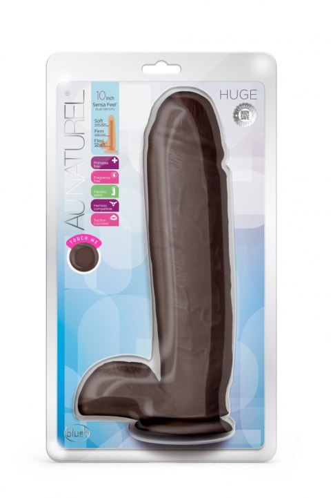 AU NATUREL HUGE 10" DILDO CHOCOLATE AU NATUREL HUGE 10" DILDO CHOCOLATE