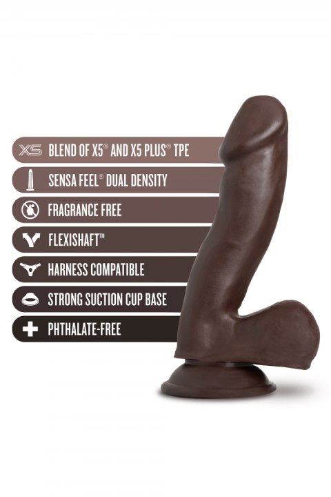 AU NATUREL TROY 6" DILDO CHOCOLATE AU NATUREL TROY 6" DILDO CHOCOLATE