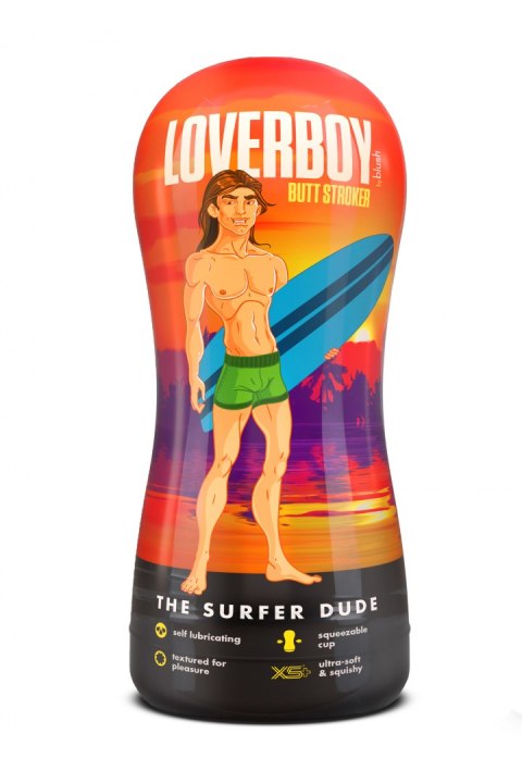 LOVERBOY THE SURFER DUDE SELF LUBRICATING STROKER BEIGE LOVERBOY THE SURFER DUDE SELF LUBRICATING STROKER BEIGE