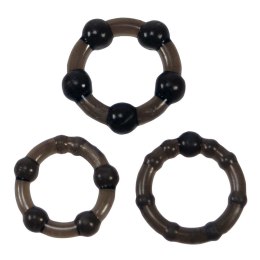 ME YOU US EASY SQUEEZE COCK RING SET BLACK