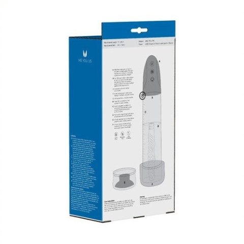 ME YOU US PLATINUM DUO AUTOMATIC PUMP MASTURBATOR CLEAR/BLACK ME YOU US PLATINUM DUO AUTOMATIC PUMP MASTURBATOR CLEAR/BLACK