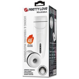 MASTURBATOR PRETTY LOVE - MARISSA, 12 vibration functions Heating temperature up to 48℃ Sex talk Memory function 7 licking modes