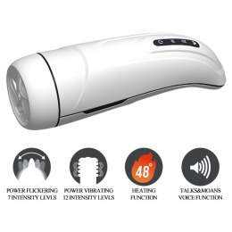 MASTURBATOR PRETTY LOVE - MARISSA, 12 vibration functions Heating temperature up to 48℃ Sex talk Memory function 7 licking modes