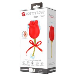 PRETTY LOVE - ROSE LOVER, 12 VIBRATION FUNCTIONS 12 LICKING SETTINGS