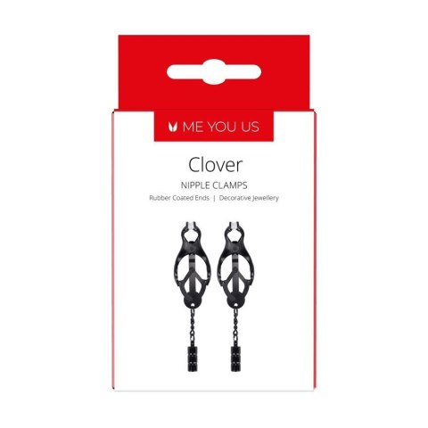 ME YOU US CLOVER NIPPLE CLAMP BLACK ME YOU US CLOVER NIPPLE CLAMP BLACK