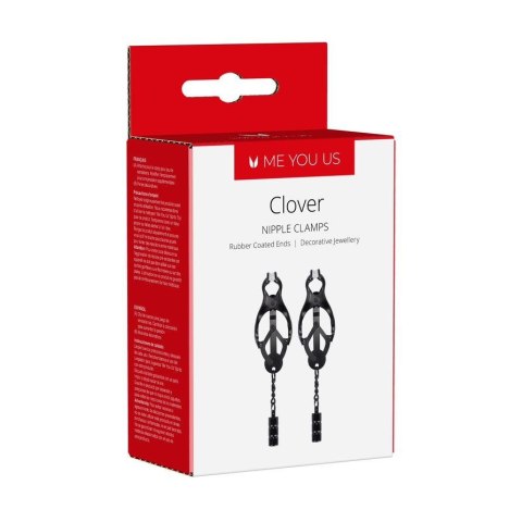 ME YOU US CLOVER NIPPLE CLAMP BLACK ME YOU US CLOVER NIPPLE CLAMP BLACK