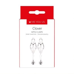 ME YOU US CLOVER NIPPLE CLAMP SILVER
