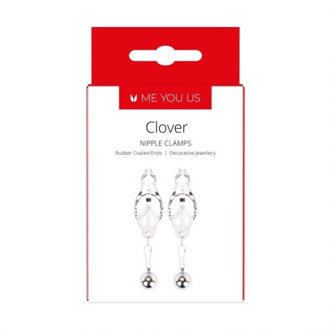ME YOU US CLOVER NIPPLE CLAMP SILVER ME YOU US CLOVER NIPPLE CLAMP SILVER