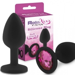 KOREK ANAL SEX RÓŻOWY KRYSZTAŁ 8 CM ROZMIAR M