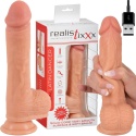 WIBRATOR MOCNY REAL PRZYSSAWKA 10 FUNKCJI 20,3CM