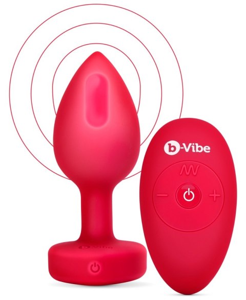 Vibrating Heart Plug M/L Red Vibrating Heart Plug M/L Red