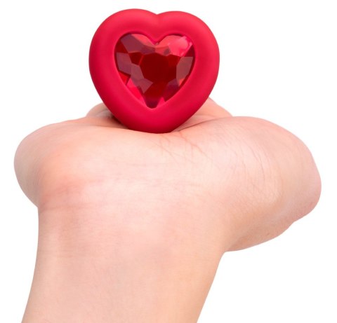 Vibrating Heart Plug M/L Red Vibrating Heart Plug M/L Red