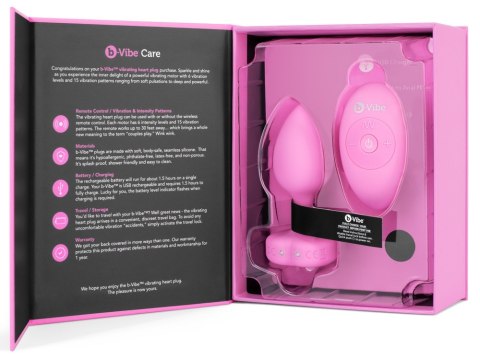 Vibrating Heart Plug S/M Pink Vibrating Heart Plug S/M Pink