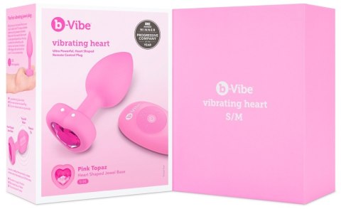 Vibrating Heart Plug S/M Pink Vibrating Heart Plug S/M Pink