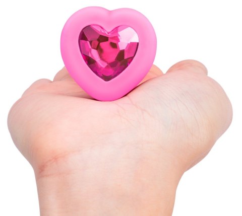 Vibrating Heart Plug S/M Pink Vibrating Heart Plug S/M Pink
