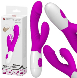 WIBRATOR STYMULATOR MOCNY ANDRE 7 FUNKCJI 20CM