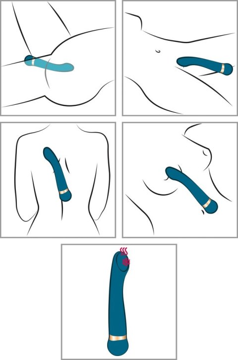 Wibrator Hot'n Cold 21,6cm Wibrator Hot'n Cold 21,6cm