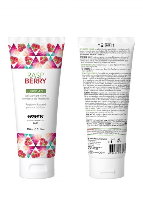 EXSENS LUBRICANT RASPBERRY 100ML EXSENS LUBRICANT RASPBERRY 100ML
