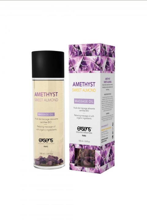 EXSENS ORGANIC MASSAGE OIL AMETHYST SWEET ALMOND 100ML EXSENS ORGANIC MASSAGE OIL AMETHYST SWEET ALMOND 100ML