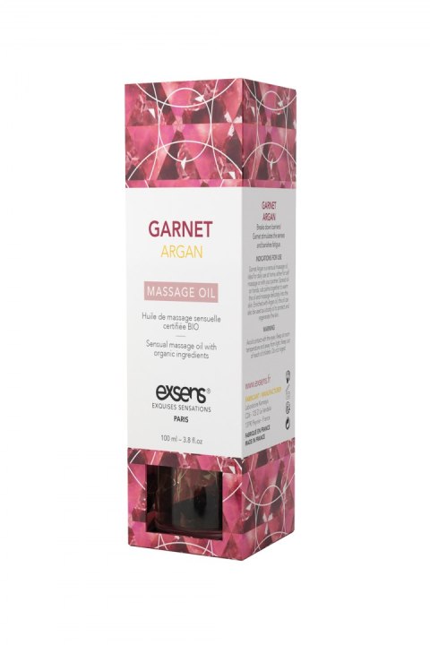 EXSENS ORGANIC MASSAGE OIL GARNET ARGAN 100ML EXSENS ORGANIC MASSAGE OIL GARNET ARGAN 100ML