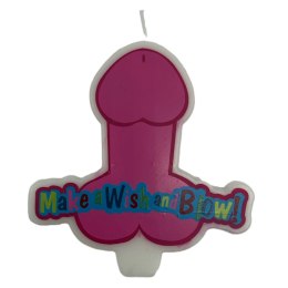 ŚWIECZKA-PARTY PENIS CANDLE XL PINK