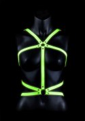 BODY HARNESS - GLOW IN THE DARK - NEON GREEN/BLACK - L/XL
