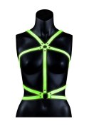 BODY HARNESS - GLOW IN THE DARK - NEON GREEN/BLACK - S/M