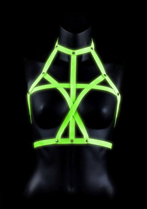 BRA HARNESS - GLOW IN THE DARK - NEON GREEN/BLACK - L/XL BRA HARNESS - GLOW IN THE DARK - NEON GREEN/BLACK - L/XL