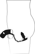 Black Velvets Cock cage with a