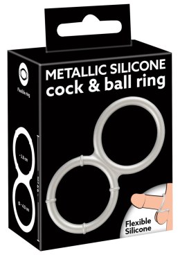 METALLIC SILICONE DOUBLE RING